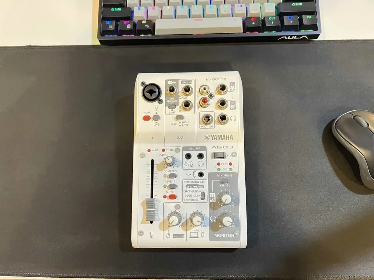 Yamaha AG03 MK2 生臭く